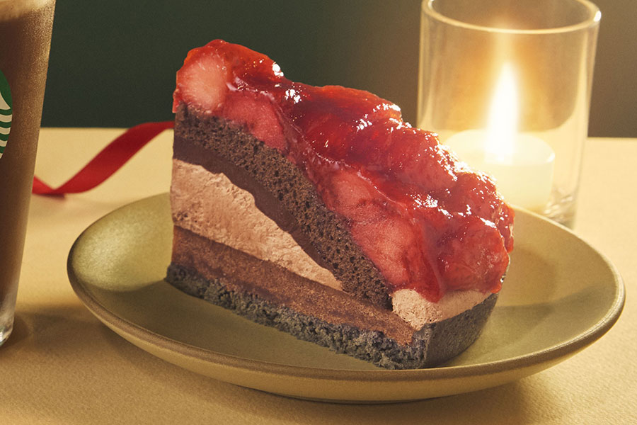 スターバックスの新メニュー「ストロベリー&チョコレートタルト」