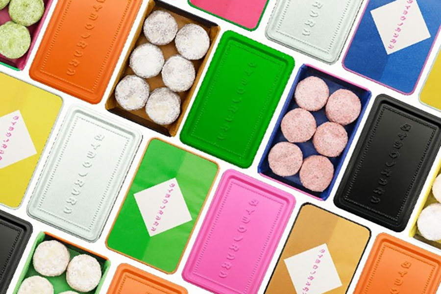 太陽ノ塔洋菓子店「タイヨウノカンカン mini ポルボロン」(各1280円)