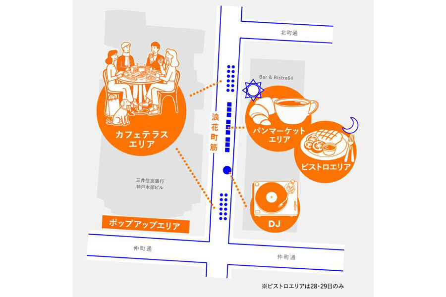 「旧居留地テラスデイズ」会場MAP