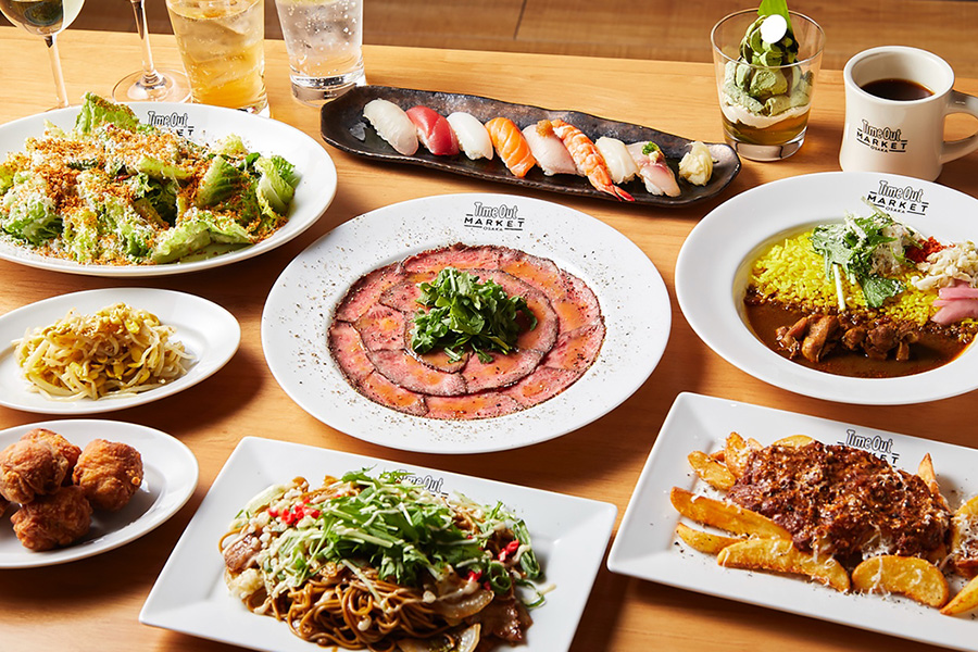 「タイムアウトマーケット大阪」のパーティープラン(8000円)のイメージ