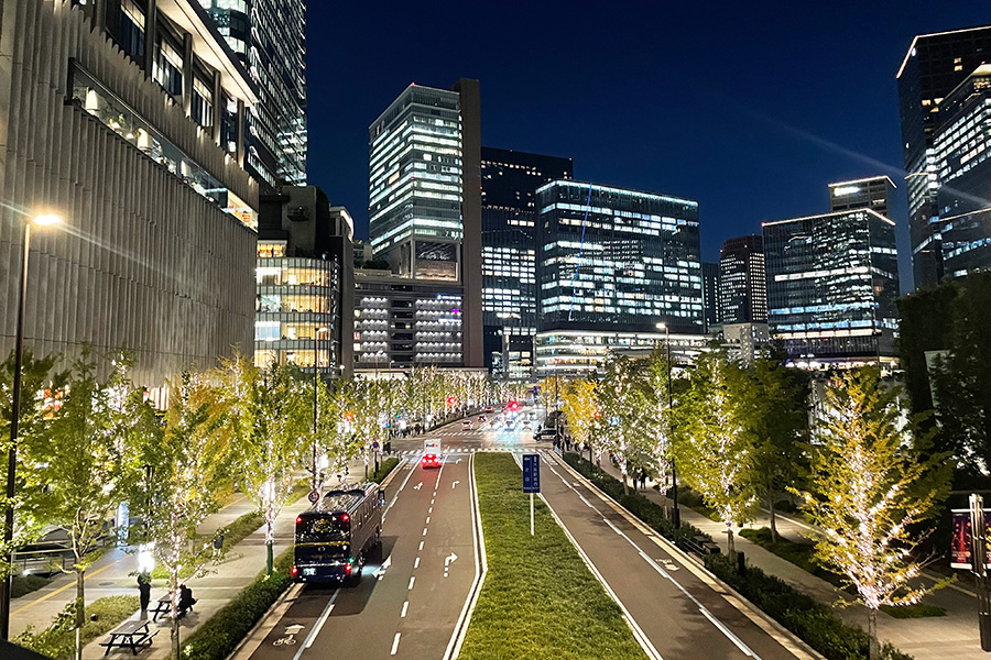 うめきたエリアのイルミネーション(Lmaga.jp撮影)