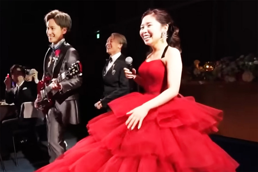 終わった瞬間、笑顔の3人。「僕はハッピーに生きてきた。娘も旦那ちゃんもハッピーに生きて欲しい」と芝田さん(画像提供:YouTubeチャンネル ゴロシバ王国より)