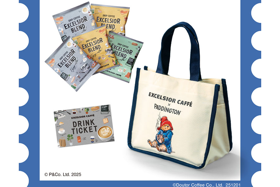 エクセルシオール カフェ×パディントンのコラボ福袋「B バッグ&ドリップセット」(5000円)