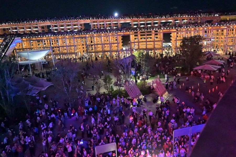 会場に響いたあの歌声の主は…?(10月13日 大阪・関西万博 Lmaga.jp編集部撮影)