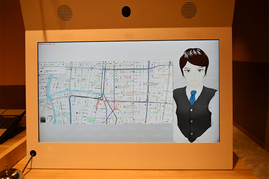 困りごとがあればフロントにある「RURA」に相談できる(12月12日 Lmaga.jp撮影)