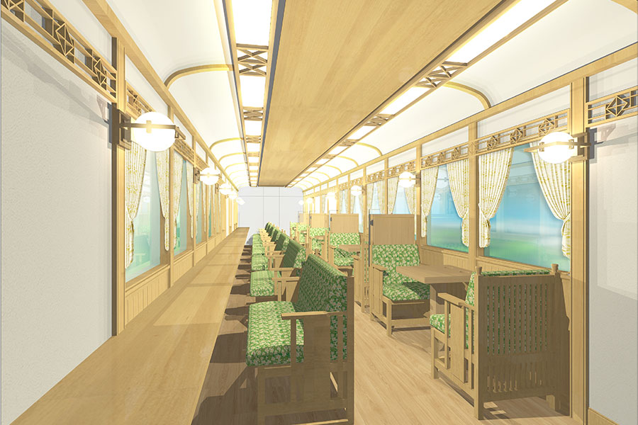 GRAN 天空_車内パース_2号車(ワイドビューシート)