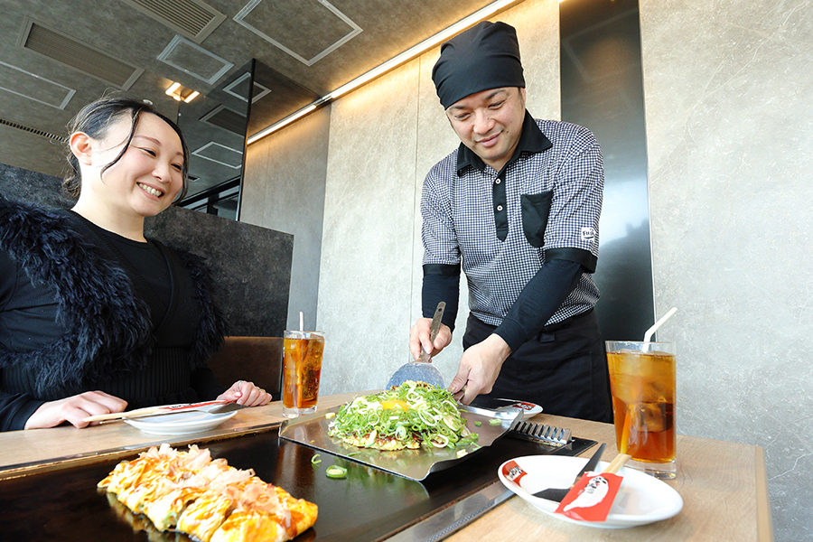 焼きたて熱々が食べられるのがうれしい