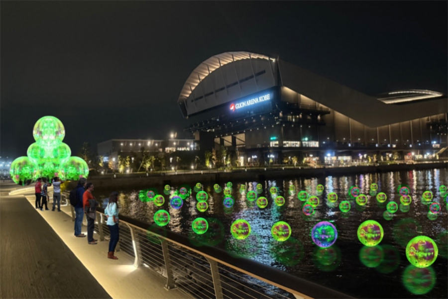 『KOBE BUBBLUMI 2026』のライトアップイメージ