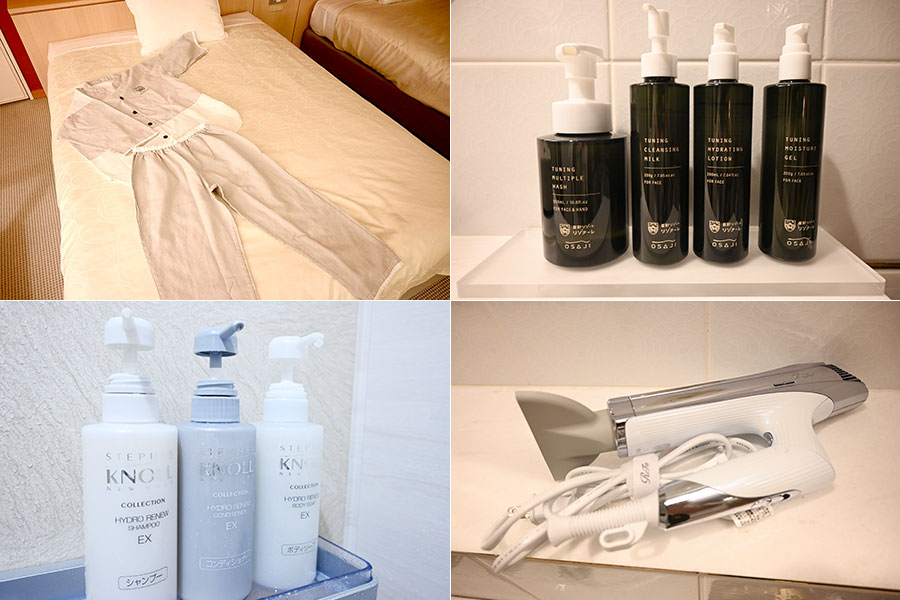 荷物は少なくして行きたい筆者が、個人的にうれしかった、部屋のアメニティなど。