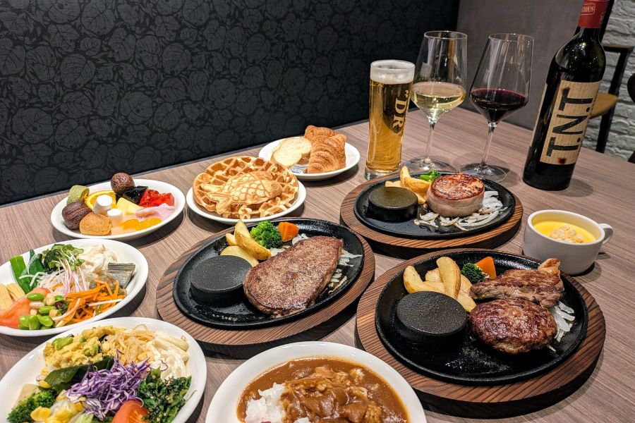 (2月17日撮影「ステーキのあさくま 西梅田ハービスプラザ店」)