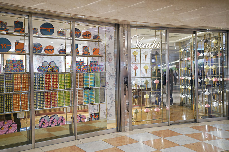 イタリアンジェラート店「Venchi(ヴェンキ)」外観