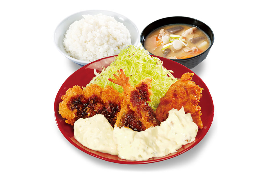 かつや「タルタル盛り揚げ定食」(979円〜)