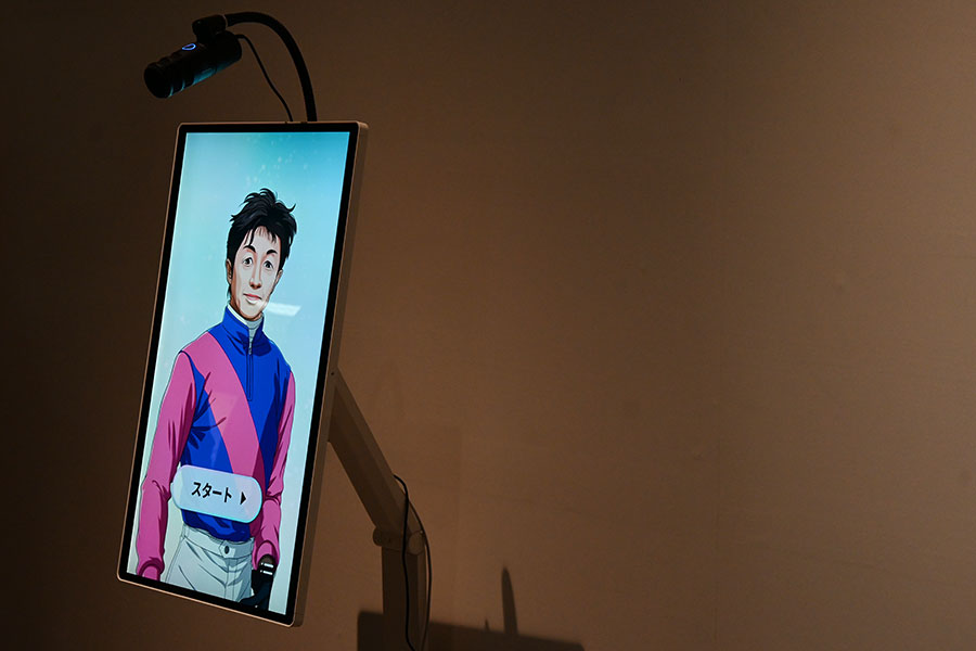 記念展示『THE JOCKEY~武豊が魅せた40年~』の様子(Lmaga.jp撮影)