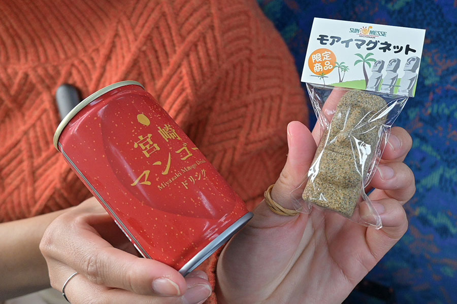 モアイグッズのお土産が充実していてかわいかったです。ツアーメンバー、集合時間ギリギリまで吟味を重ねてお買いもの