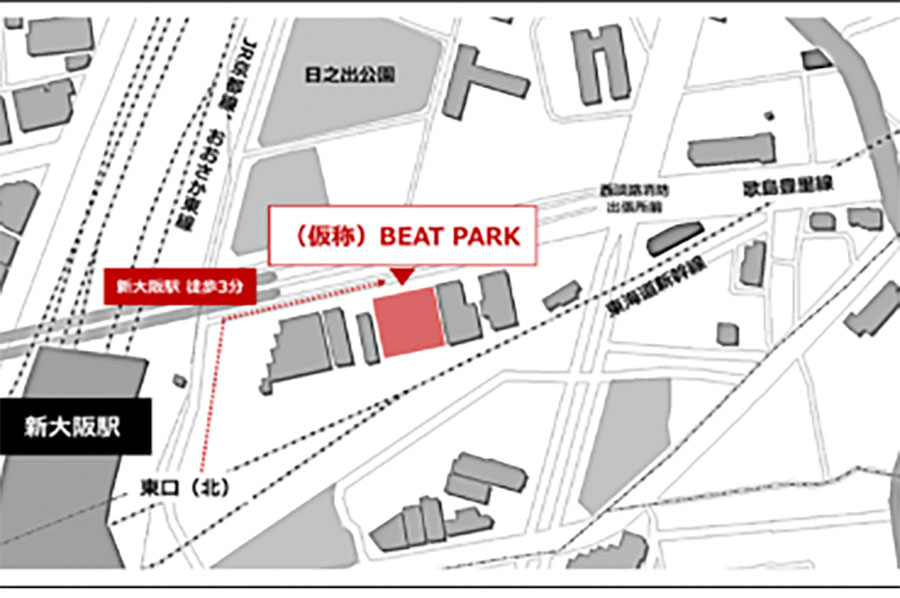 「(仮称)BEAT PARK」立地場所