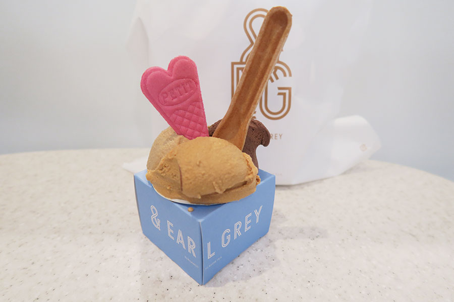 「&EARL GREY(アンドアールグレイ)」のティージェラート(3月1日/Lmaga.jp撮影)