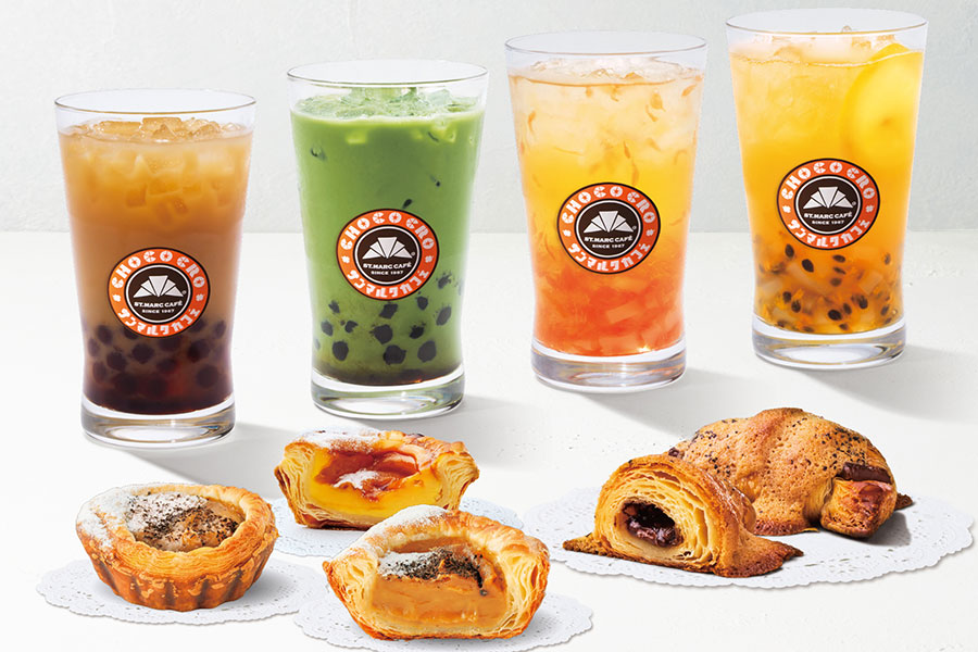 「サンマルクカフェ&茶」オリジナルのドリンクやフード