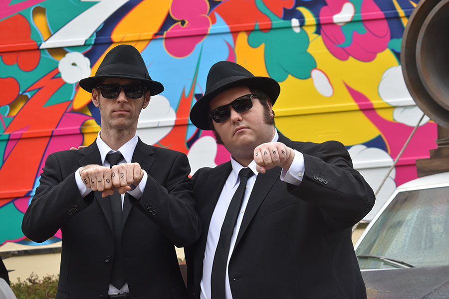 手のタトゥーも忠実に再現(3月3日・大阪市内)