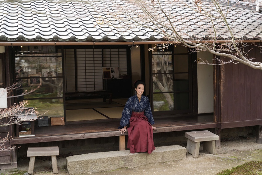 連続テレビ小説『ブラッサム』(NHK総合)の山口県岩国市でおこなわれたロケ報告会にて、主演の石橋静河 (C)NHK