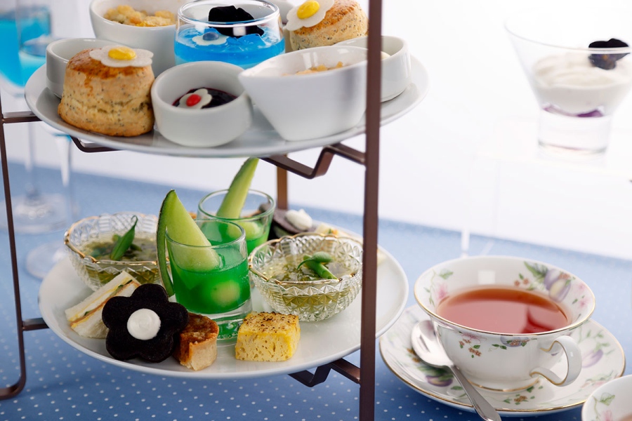 「マリークワント」とのコラボアフタヌーンティー、セイボリー6種類