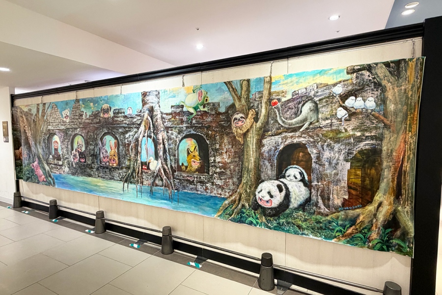 「大丸梅田店」6階に展示されている佐藤紘子氏の作品(Lmaga.jp撮影)