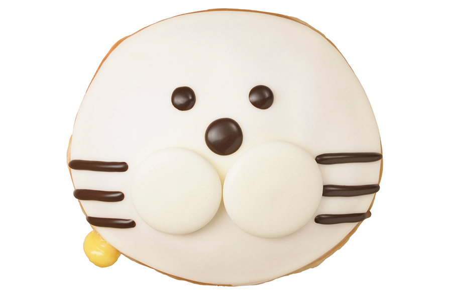 「クリスピー・クリーム・ドーナツ」第3位(2021年発売)の「アザラシ カスタード」(378円、イートイン385円)
