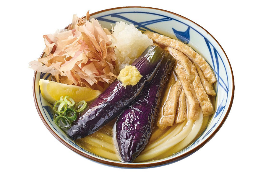 丸亀製麺の期間限定メニュー「なすおろし冷かけうどん」