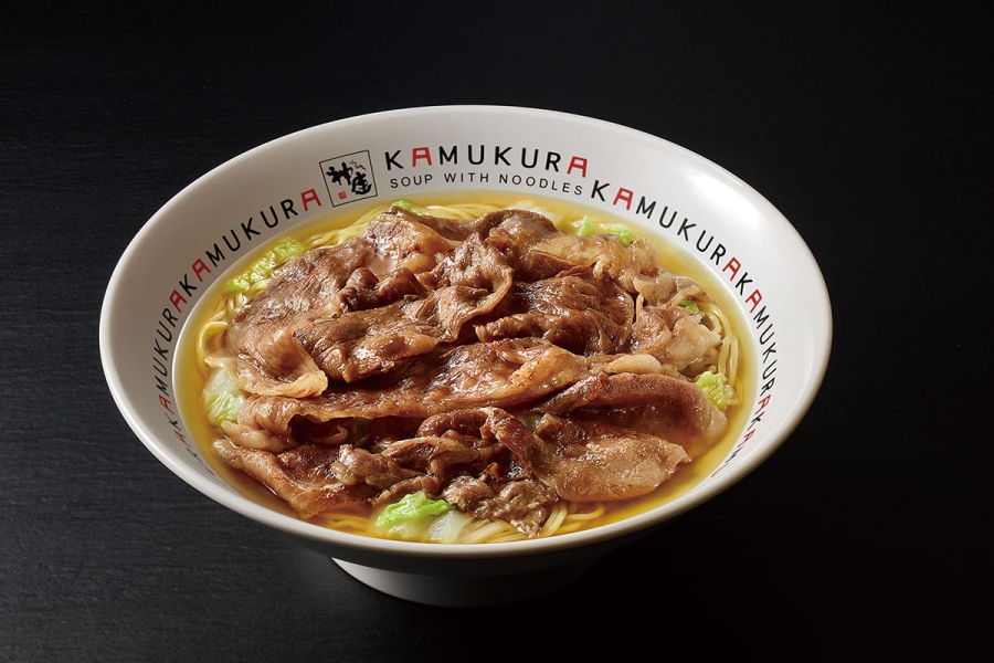 「どうとんぼり神座 関西空港店」限定の、贅沢和牛ラーメン/贅沢和牛ラーメン(肉W)(通常3290円、肉W5490円)