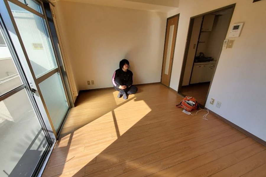 九月さんが京都で住んだ家を離れる際の写真(提供:九月さん)