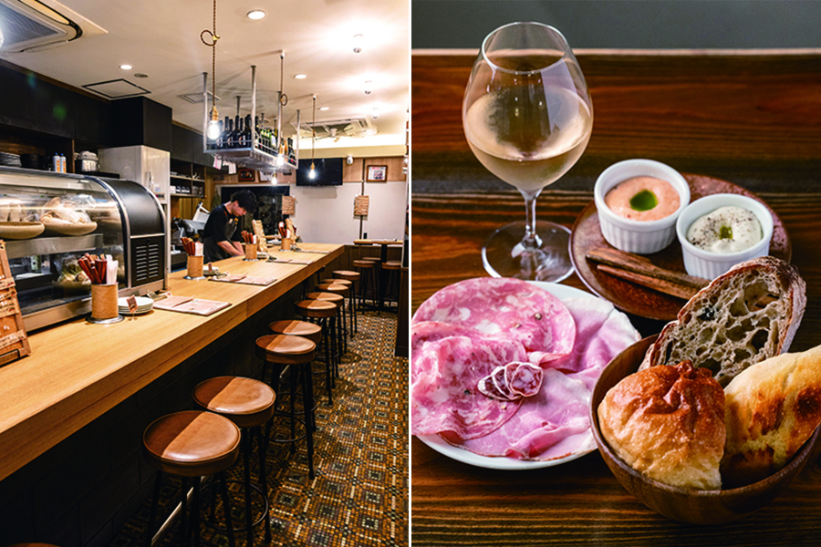 「BAR PORCINI」のパン飲みゴキゲンSET