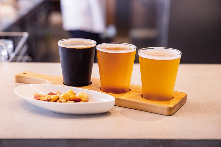 「日々一泡Brewery」の自家製ビール3種飲み比べ