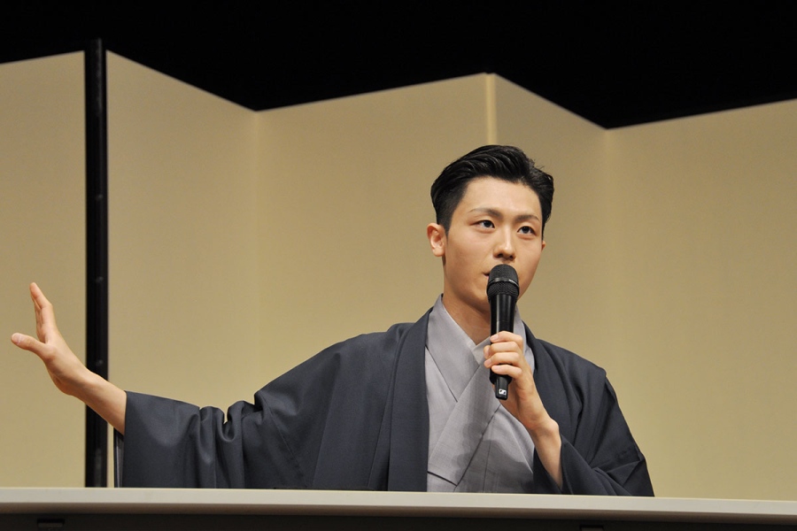 大河ドラマ『豊臣兄弟!』で演じた森乱役の反響について語る市川團子(7月13日・京都市内)