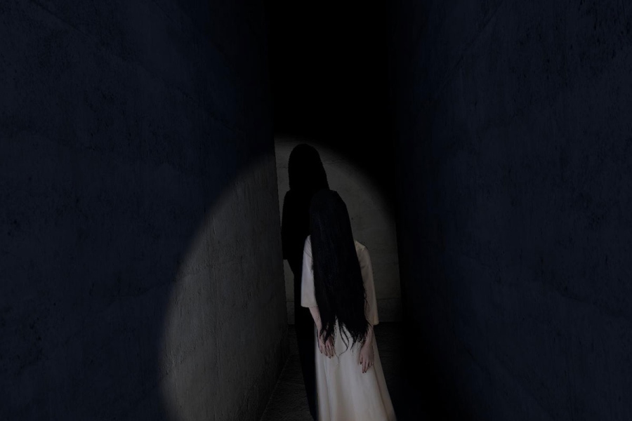 senritsumeikyu_sadako8 | Lmaga.jp 『戦慄迷宮:迷 怪異覚醒 貞子特別調査』では貞子も登場。視覚・聴覚ともに恐怖感を煽る ©富士急ハイランド©KADOKAWA