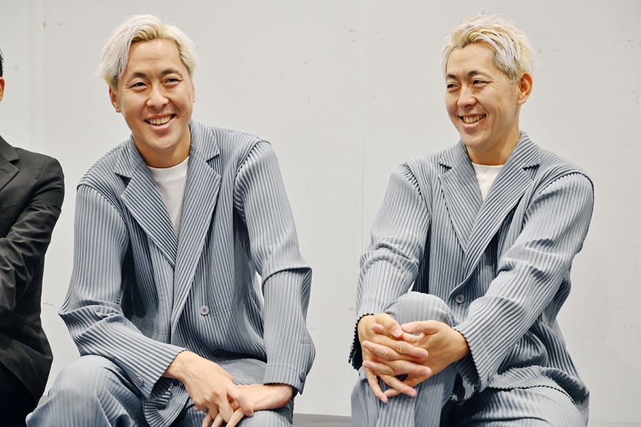 「ライブも楽屋も楽しかった」と話す、ゆうへい(右)