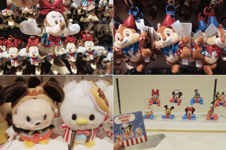 disnystoreshinsaibashi20260826_3 | Lmaga.jp オープニング企画の「心斎橋パルコ店限定アイテム」は全23種。お好み焼きのテコを持ったチップとデール、“グリコポーズ”を彷彿とさせるミニーマウスなど(8月26日・ディズニーストア心斎橋パルコ店/Lmaga.jp撮影)
