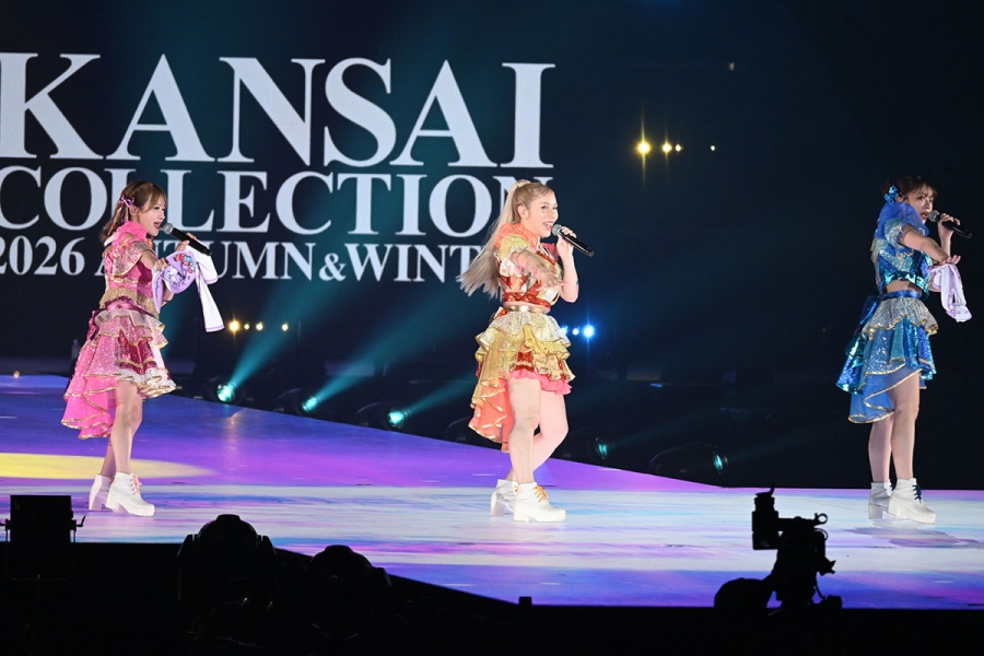 kancole26aw_herahera4 | Lmaga.jp 『KANSAI COLLECTION 2026 AUTUMN&WINTER』のステージに登場したヘラヘラ三銃士(8月13日/大阪市西区)