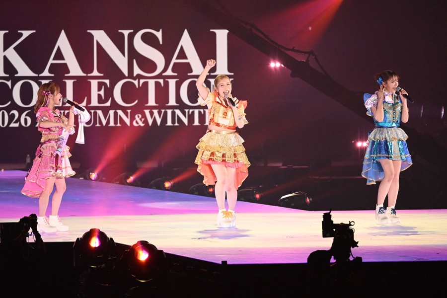 kancole26aw_herahera5 | Lmaga.jp 『KANSAI COLLECTION 2026 AUTUMN&WINTER』のステージに登場したヘラヘラ三銃士(8月13日/大阪市西区)
