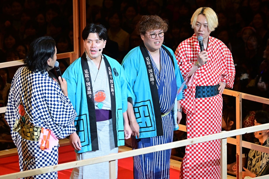 mitorizubonodori26_18 | Lmaga.jp 『見取り図盆踊り2026』にて。登場時、ひときわ歓声が大きかったマユリカ(8月21日・大阪市内)