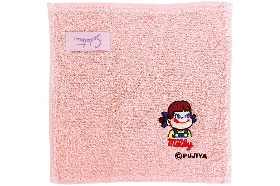fujiya2026_0928_6 | Lmaga.jp 育てるタオル feel プチハンドタオル ペコちゃんデザイン(ロータス・ 1760円)は「近鉄本店」先行販売