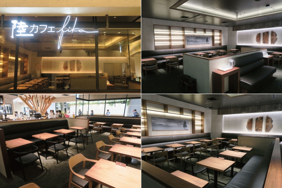 rikurogranopen20260924_1 | Lmaga.jp グランフロント大阪「りくろーおじさんの店 陸カフェfika」は、ソファ席を備えた46席のゆったりとした空間(9月24日/Lmaga.jp撮影)