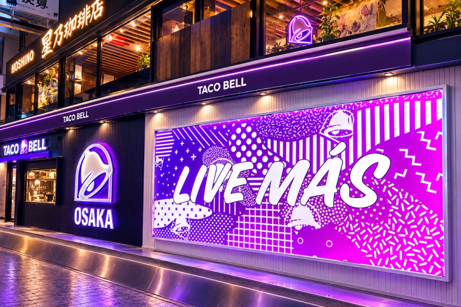 tacobell_dotonboriopen3 | Lmaga.jp Taco Bell(タコベル)道頓堀店の外観