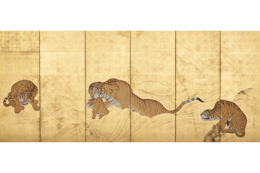 daiei2026_1021_5 | Lmaga.jp 円山応挙《虎の子渡し 図屛風》1781–1782 年 大英博物館蔵 (C)The Trustees of the British Museum