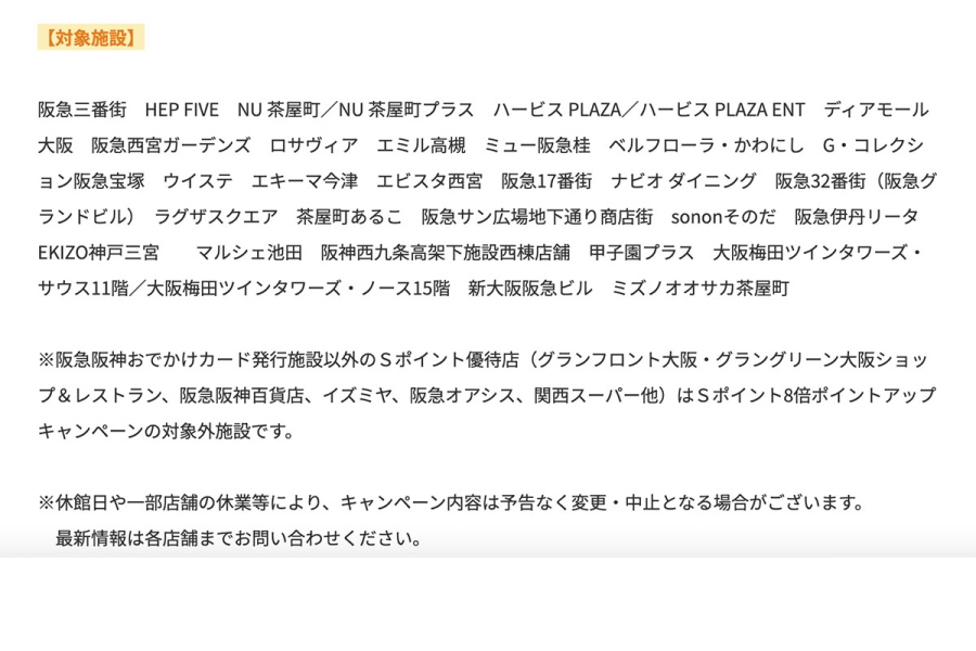hanshin_dotonbori261003_spoint | Lmaga.jp 「阪神タイガース JERA セ・リーグ優勝記念キャンペーン」の対象施設