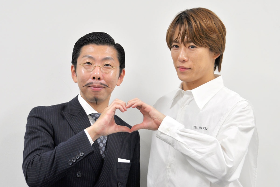 soiree1009_3 | Lmaga.jp 舞台『メイユール・ソワレ~最高の夜公演~』の会見にて、越岡裕貴、ROB主宰で作・演出の村角太洋(10月9日・大阪市内)