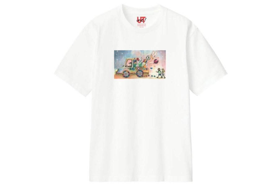 uniqloikoma_bungunoinamori3 | Lmaga.jp 創業記念ぬりえコンテスト受賞作品を採用したTシャツ。こちらもごとうあやさんの絵がもとになっている。1990円(提供写真)