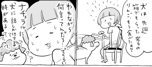 人に話すように、ナチュラルな文章で犬くんに話しかけがち（提供：松本ひで吉さん）